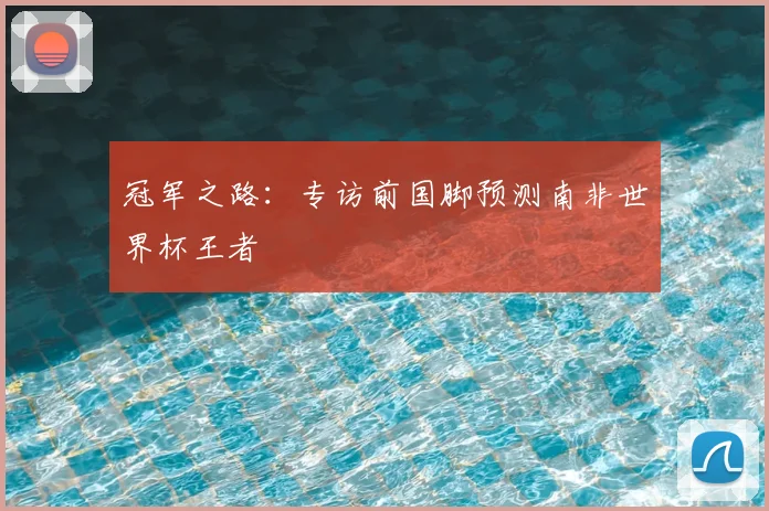 冠军之路:专访前国脚预测南非世界杯王者